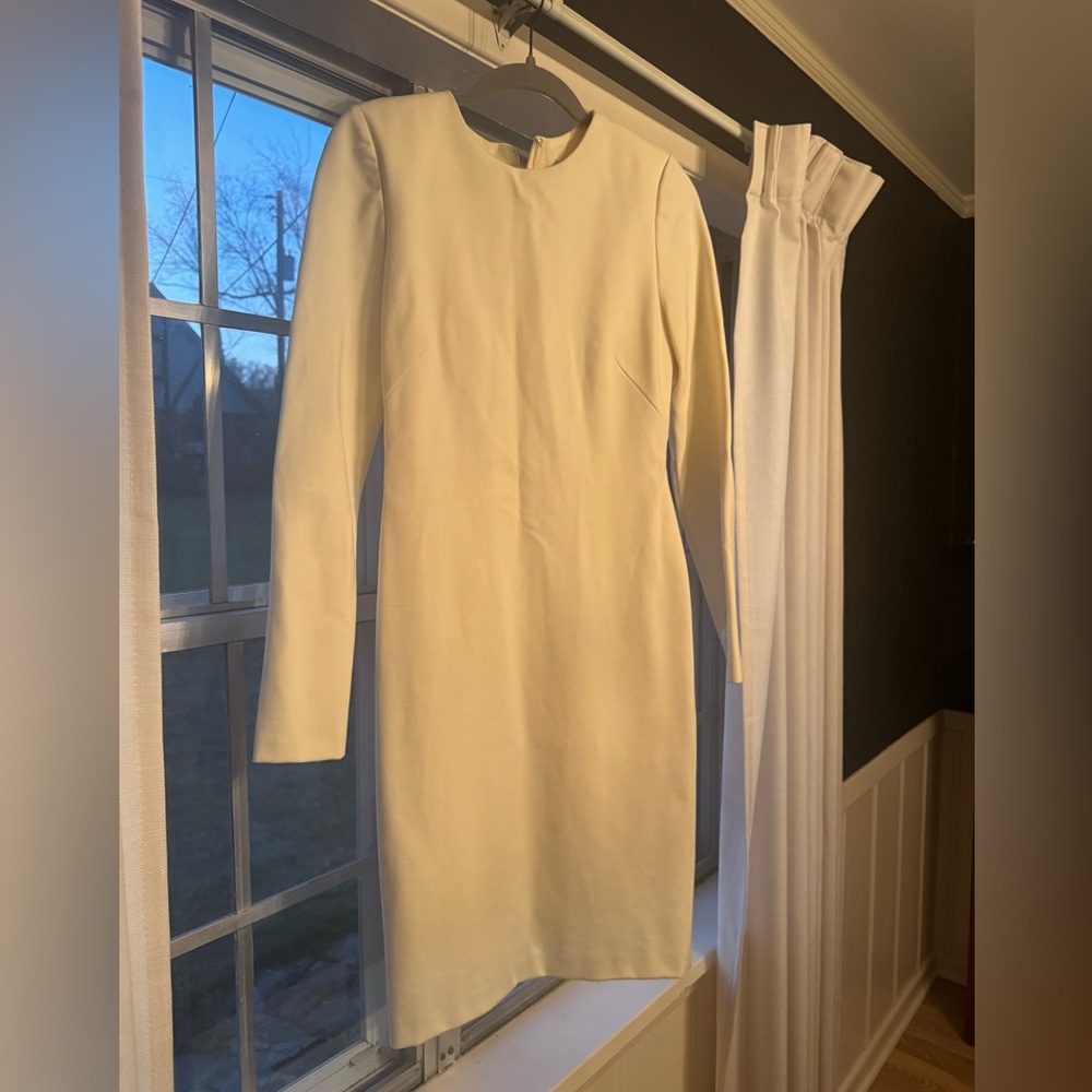 ANTONIO MELANI Cream Long Sleeve Dress